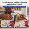 Pince à dénuder multifonctionnelle à bec effilé avec testeur de tension