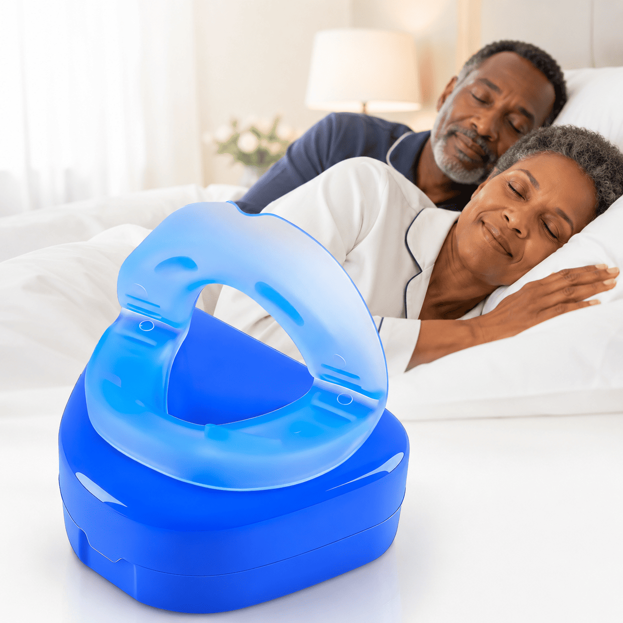 Couple profitant d’un sommeil paisible