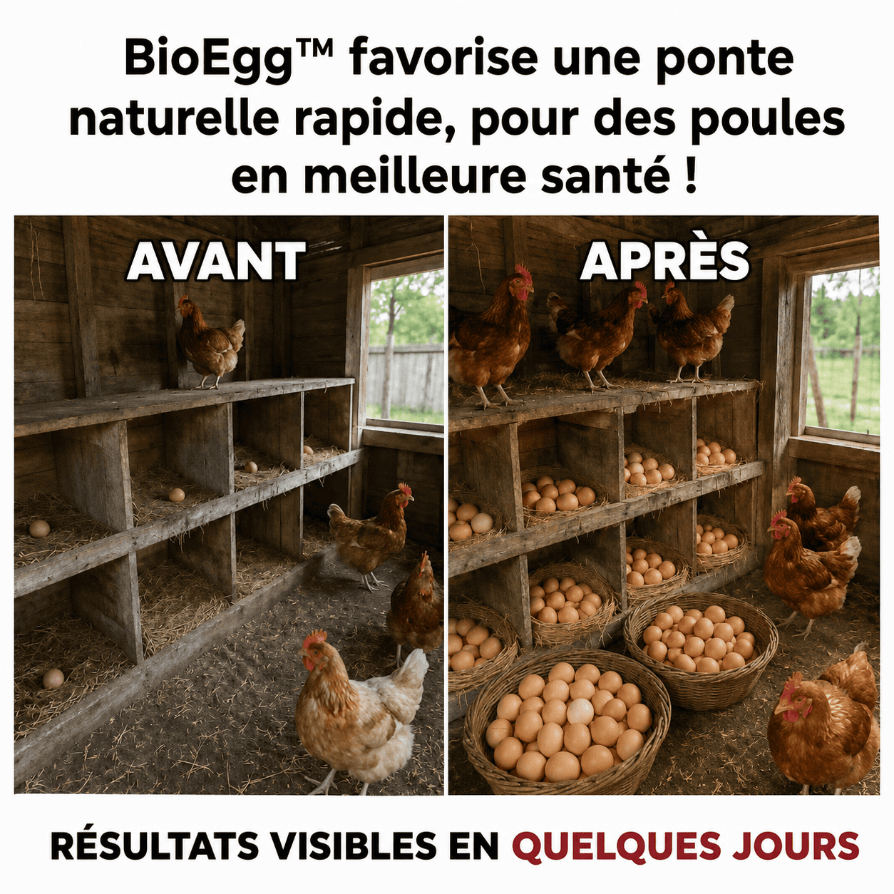 Œufs avec des coquilles plus résistantes